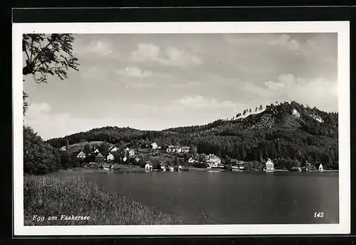 AK Egg am Faakersee, Ortsansicht mit Umland