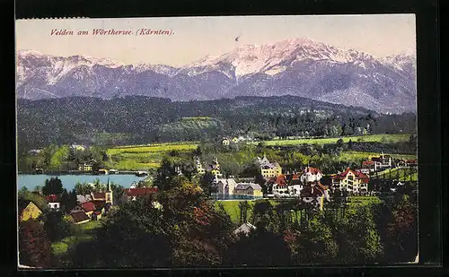 AK Velden am Wörthersee, Ortsansicht aus der Vogelschau