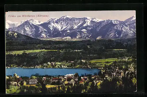 AK Velden am Wörthersee, Ortsansicht aus der Vogelschau