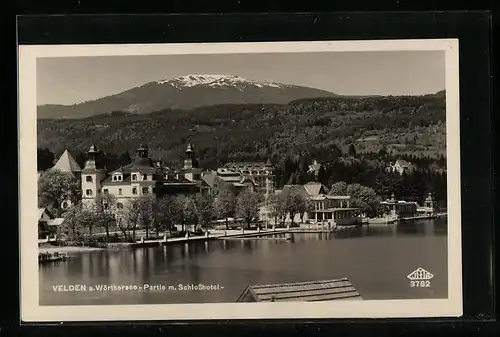AK Velden a. Wörthersee, Partie mit Schlosshotel