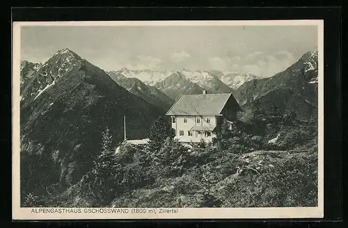 AK Mittersill /Zillertal, Alpengasthaus Gschösswand