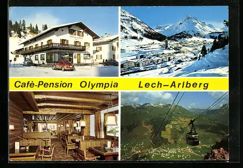 AK Lech-Arlberg, Cafe-Pension Olympia, VW-Käfer