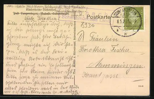 AK Langerringen, Kinderheim Birkenhof