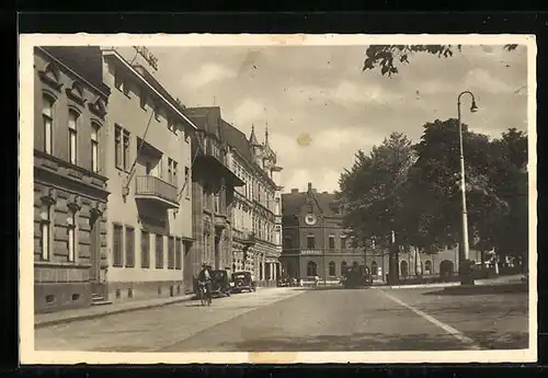 AK Euskirchen, Am Bahnhof mit Postamt