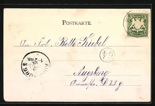 AK Bobingen, Blick auf eine Kirche