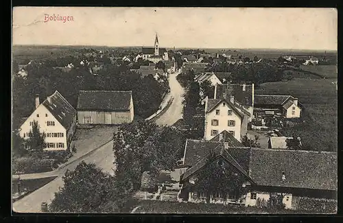AK Bobingen, Totalansicht aus der Vogelschau