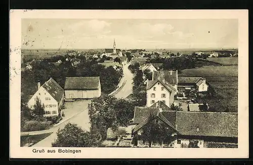 AK Bobingen, Totalansicht aus der Vogelschau