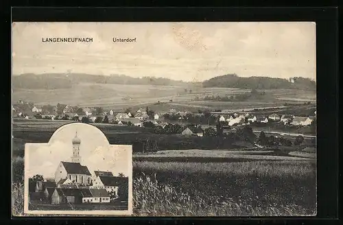 AK Langenneufnach, Unterdorf, Kirche