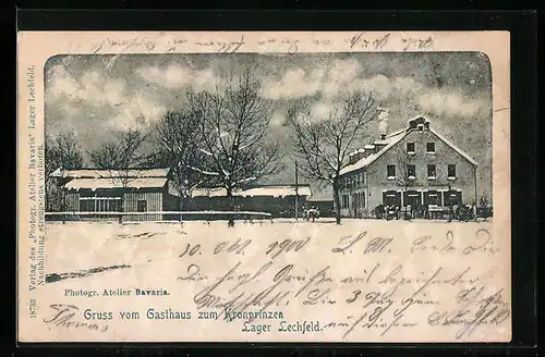 AK Lager Lechfeld, Gasthaus zum Kronprinzen