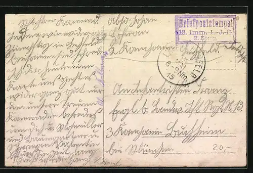 Lithographie Lager Lechfeld, Totalansicht aus der Vogelschau, Wappen