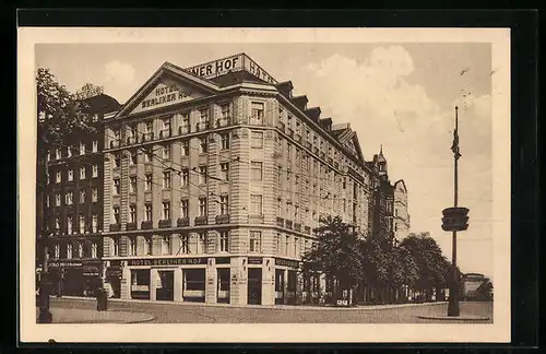 AK Hamburg-St.Georg, Hotel Berliner Hof Stadtseite