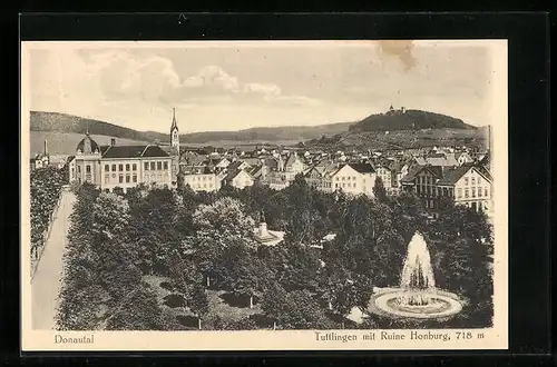 AK Tuttlingen /Donautal, Ort mit Ruine Honburg