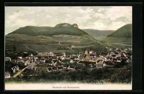 AK Heubach, Gesamtansicht mit Rosenstein
