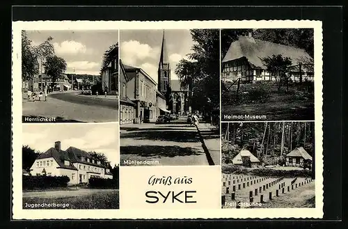 AK Syke, Mühlendamm, Heimat-Museum