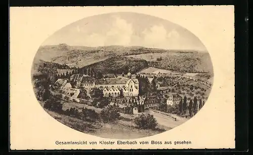 AK Hattenheim im Rheingau, Gesamtansicht von Kloster Eberbach