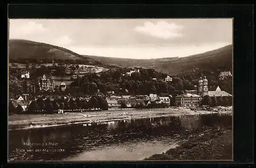 AK Miltenberg a. Main, Blick von der Mainbrücke