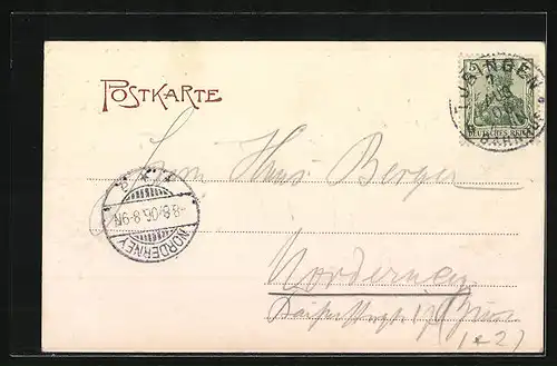 AK Urach, Ort mit Hohenurach, Teilansicht