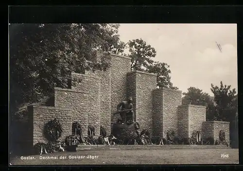 AK Goslar, Denkmal der Goslaer Jäger