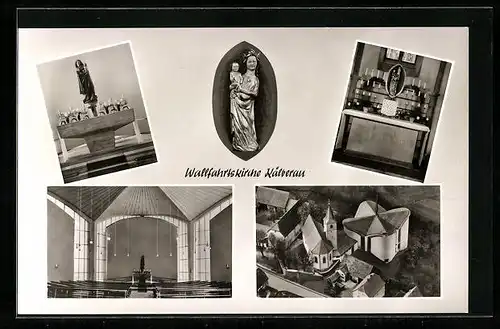 AK Kälberau, Innenansicht Wallfahrtskirche