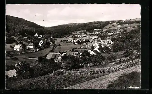 AK Krausenbach i. Spessart, Teilansicht aus der Vogelschau