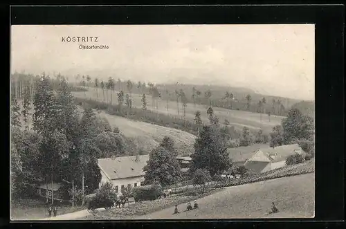 AK Köstritz, Blick auf Ölsdorfsmühle