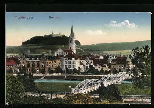 AK Tuttlingen, Ortsansicht mit Honberg