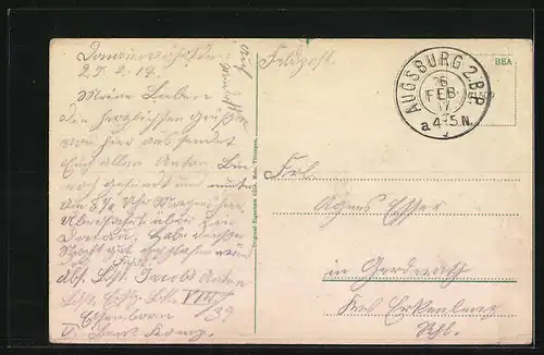 AK Donauwörth, Partie an der alten Stadtmauer