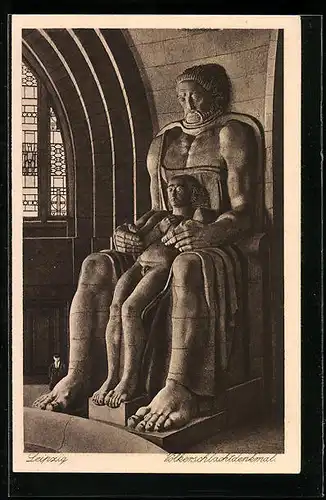 AK Leipzig, Völkerschlachtdenkmal, Die Glaubensstärke im Ruhmesmale