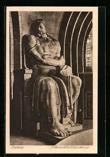 AK Leipzig, Völkerschlachtdenkmal, Die Opferfreudigkeit im Ruhmesmale