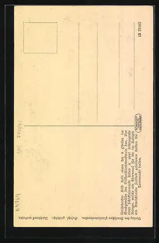 AK Leipzig, Völkerschlachtdenkmal, Figur in der Krypta