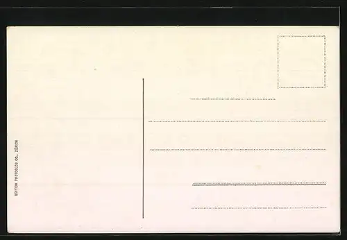 AK Blick auf Brünigbahn, Bergbahn