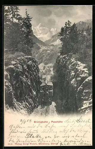 AK Brünigbahn, Passhöhe