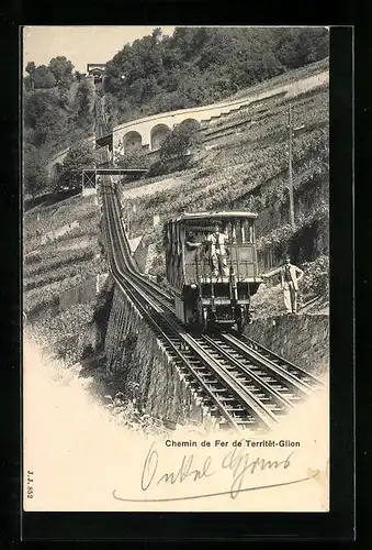 AK Chemin de Fer de Territet-Glion, Bergbahn