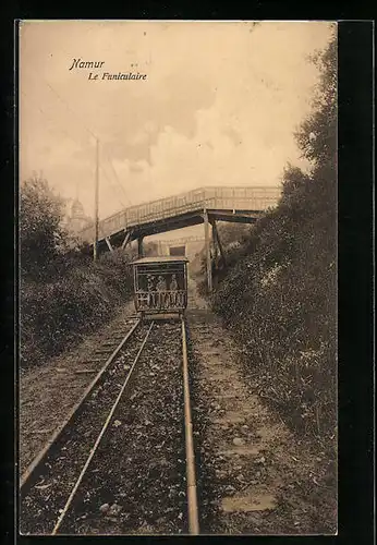 AK Namur, Le Funiculaire, Bergbahn