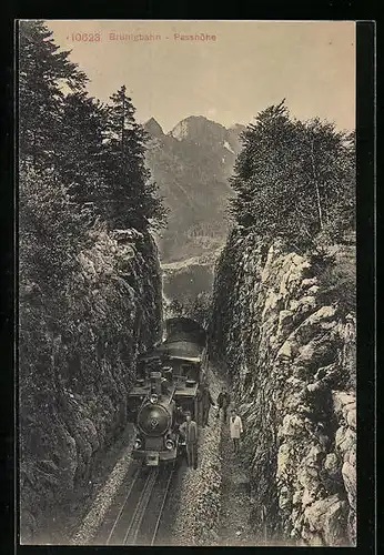 AK Brünigbahn, Passhöhe, Bergbahn
