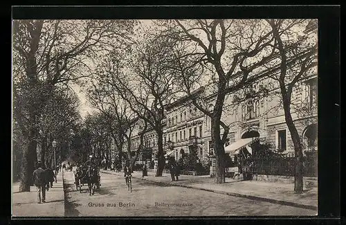 AK Berlin, Bellevuestrasse mit Passanten