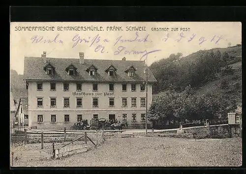 AK Behringersmühle, Gasthof zur Post