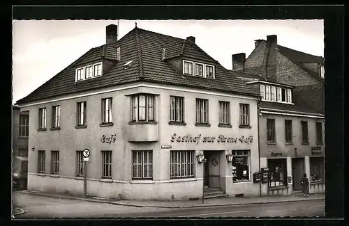 AK Altenkirchen / Westerwald, Partie am Gasthof zur Krone Cafe