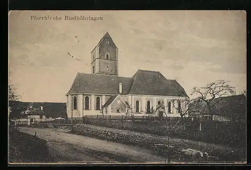 AK Riedböhringen, Blick nach der Pfarrkirche