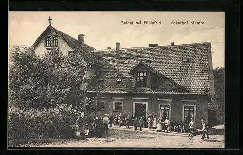 AK Bethel bei Bielefeld, Blick auf den Ackerhof Mamre