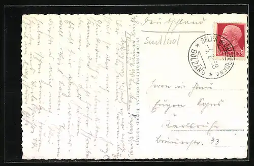 AK Selva /Val Gardena, Selva verso il Gruppo di Sella