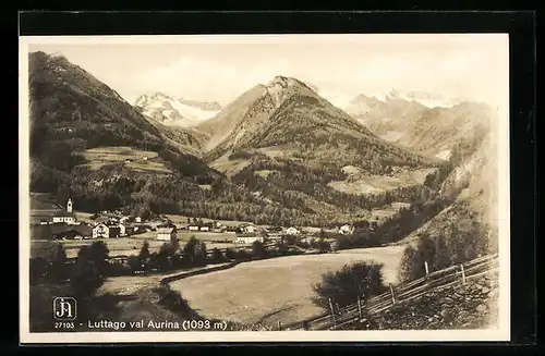 AK Luttago /Val Aurina, Gesamtansicht mit Bergen