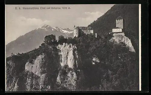 AK Tirol, K. k. Stammschloss Tirol und Zielspitze