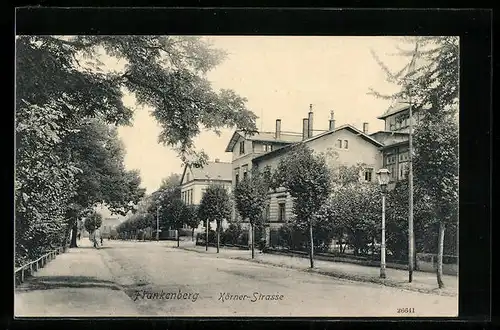 AK Frankenberg, Blick in die Körner-Strasse
