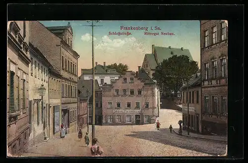 AK Frankenberg i. Sa., Schlossstrasse, Rittergut Neubau