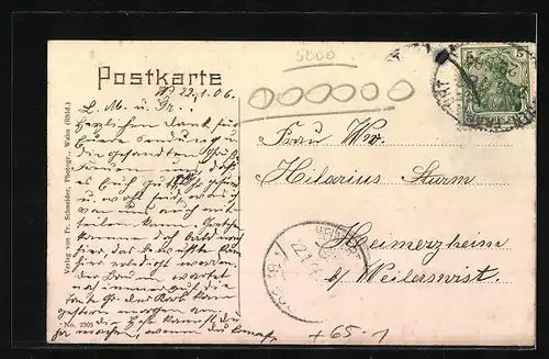 AK Köln-Wahn, Bahnhof, Kirche, Krausbaum am Kirchhof, Haus Wahn