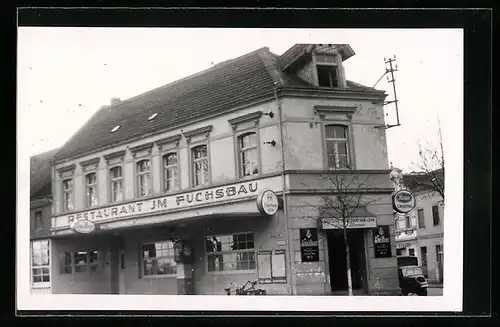 Foto-AK Weiden, Strasseneck Restaurant im Fuchsbau