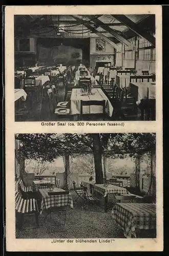 AK Köln-Kalk, Gasthaus Unter der blühenden Linde, Grosser Saal