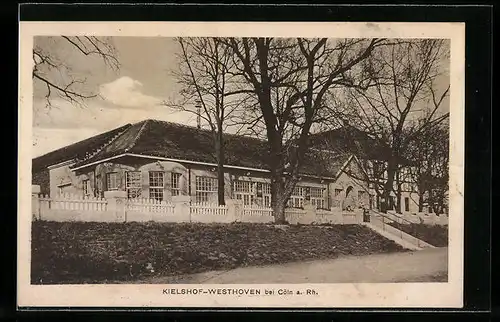 AK Köln-Porz, Cafe-Restaurant Kielshof, Gebäudeansicht