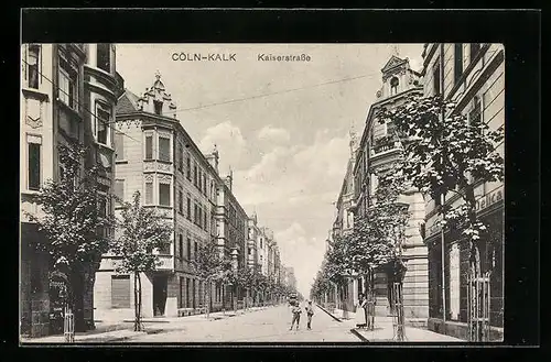 AK Köln-Kalk, Kaiserstrasse mit Geschäften